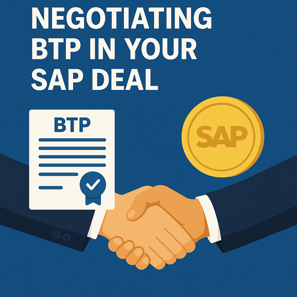 Negotiating BTP in your sap contract