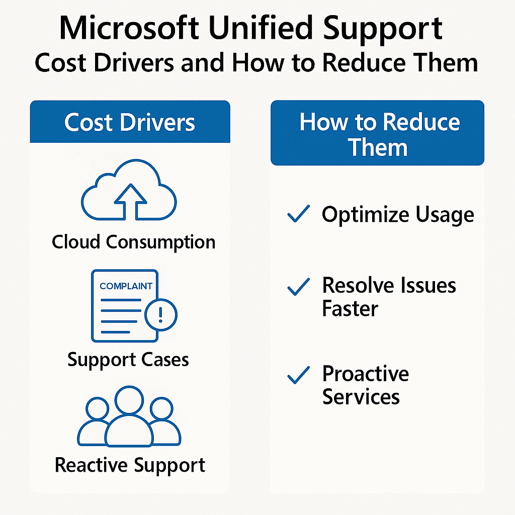 microsoft Unified Support Cost Drivers and How to Reduce Them