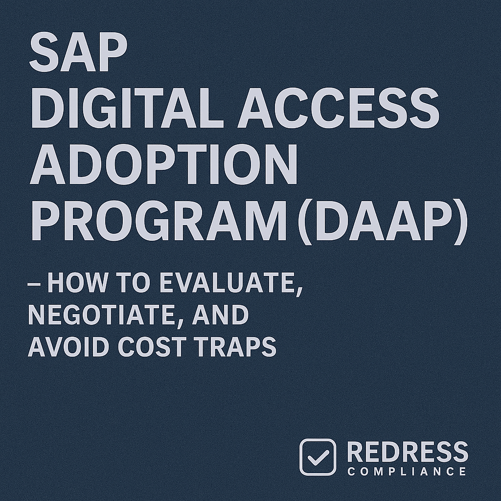 SAP Digital Access Adoption Program (DAAP) – How to Evaluate, Negotiate, and Avoid Cost Traps