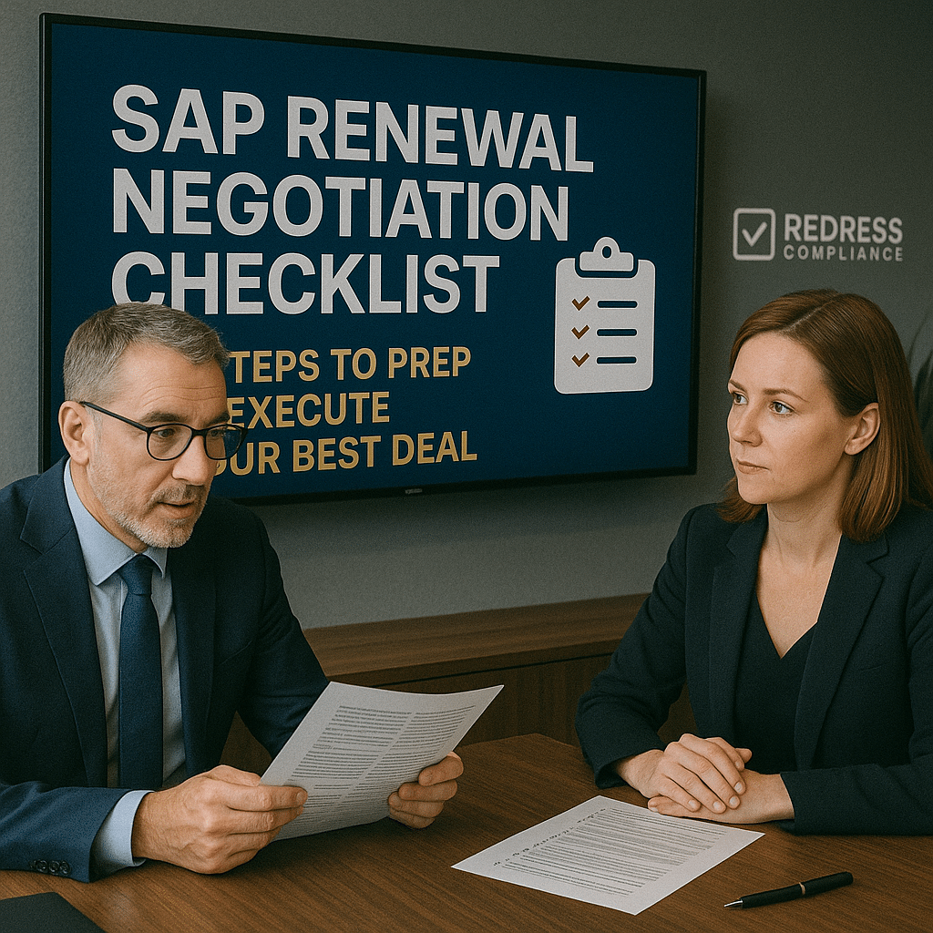 SAP Renewal Negotiation Checklist