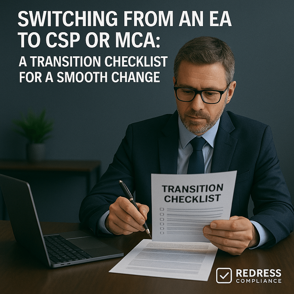 Switching from an EA to CSP or MCA