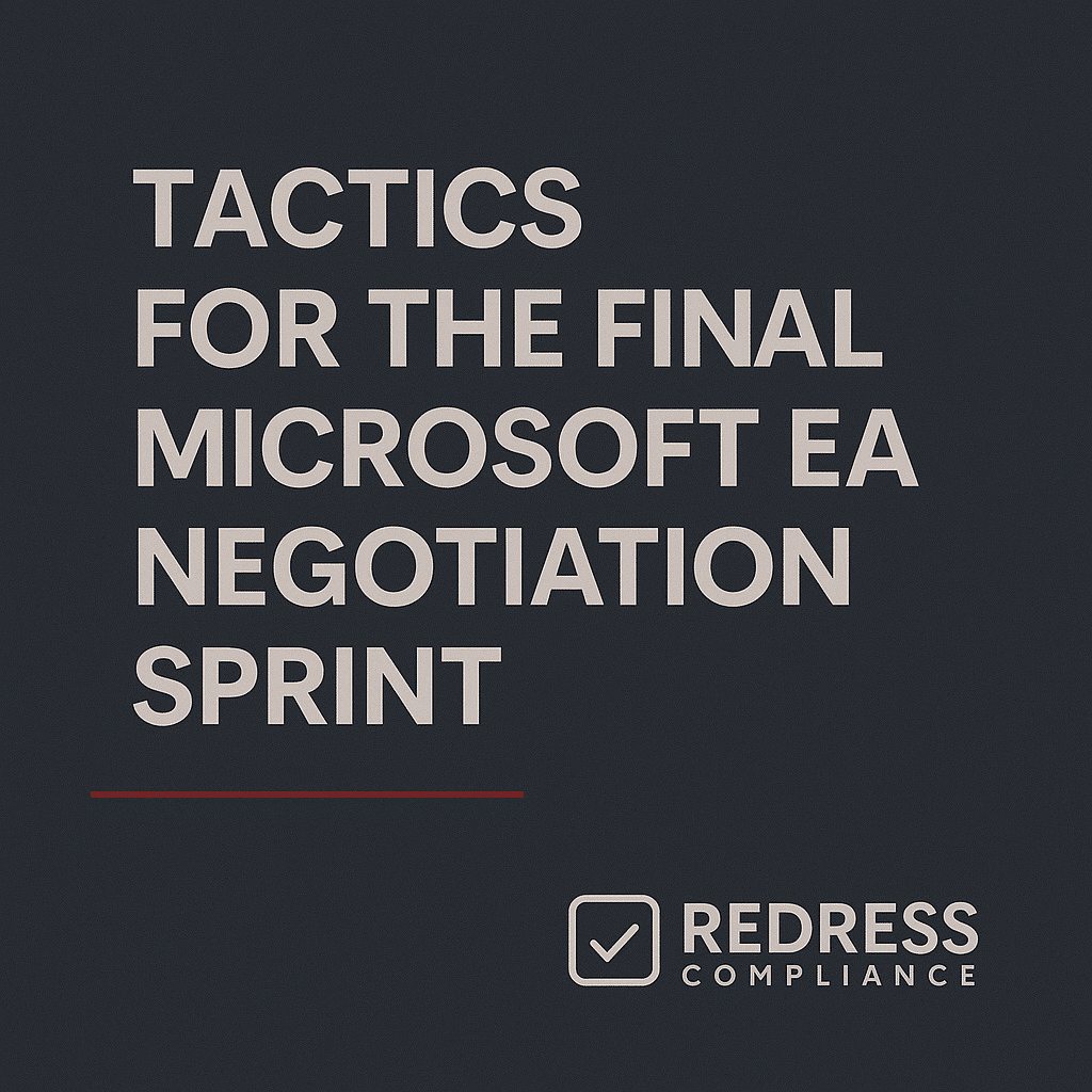 Tactics For The Final Microsoft Ea Negotiation Sprint