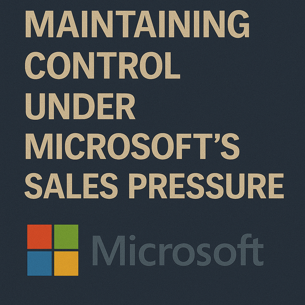 Control Under Microsoft’s Sales Pressure