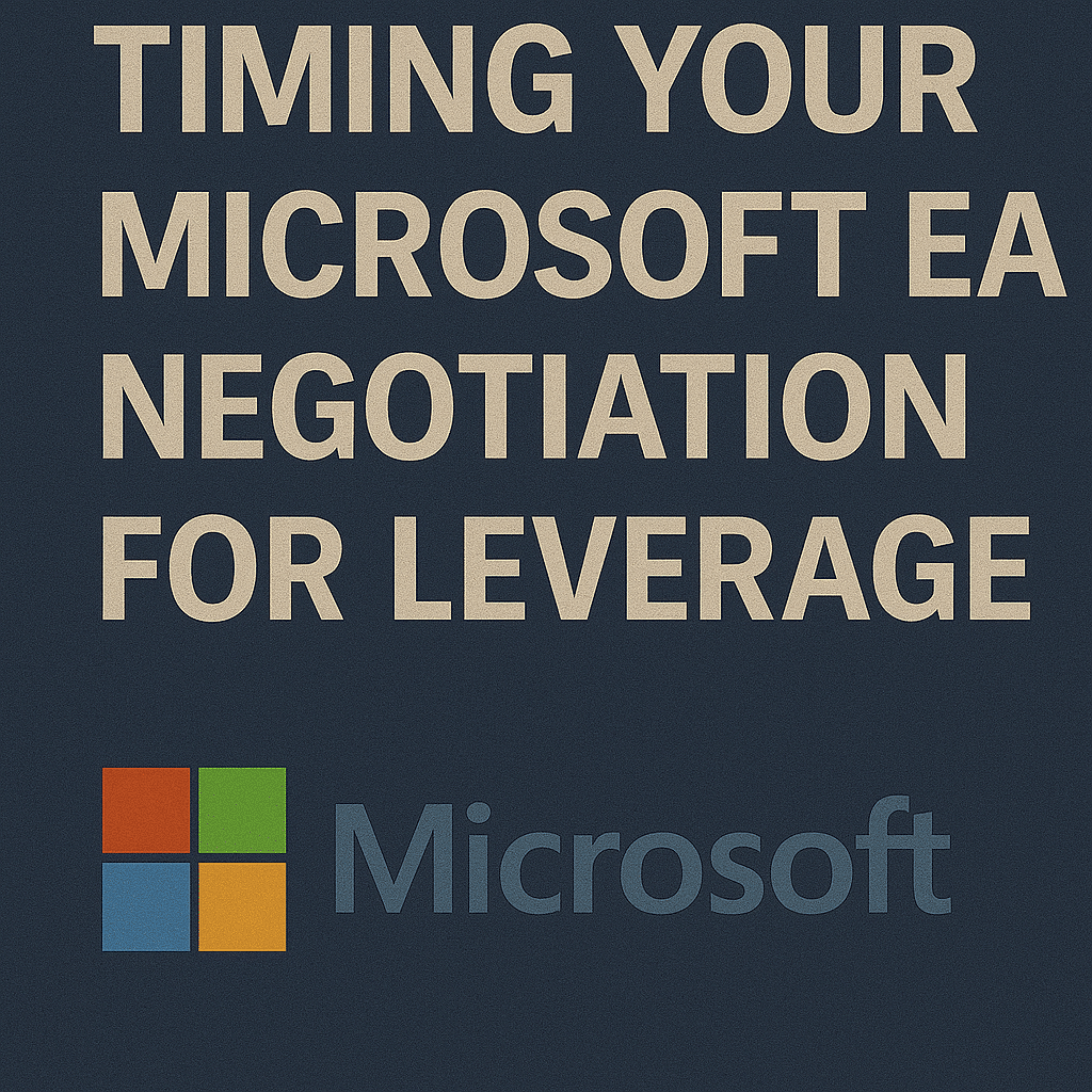 Timing Your Microsoft EA Negotiation