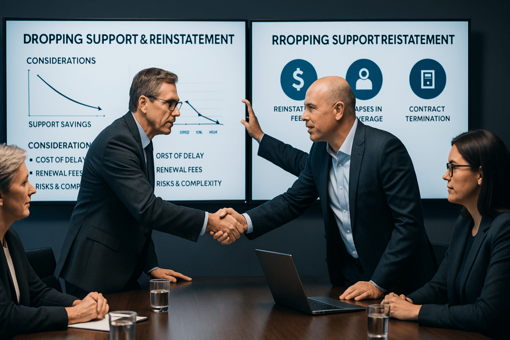 Oracle Support and Reinstatement